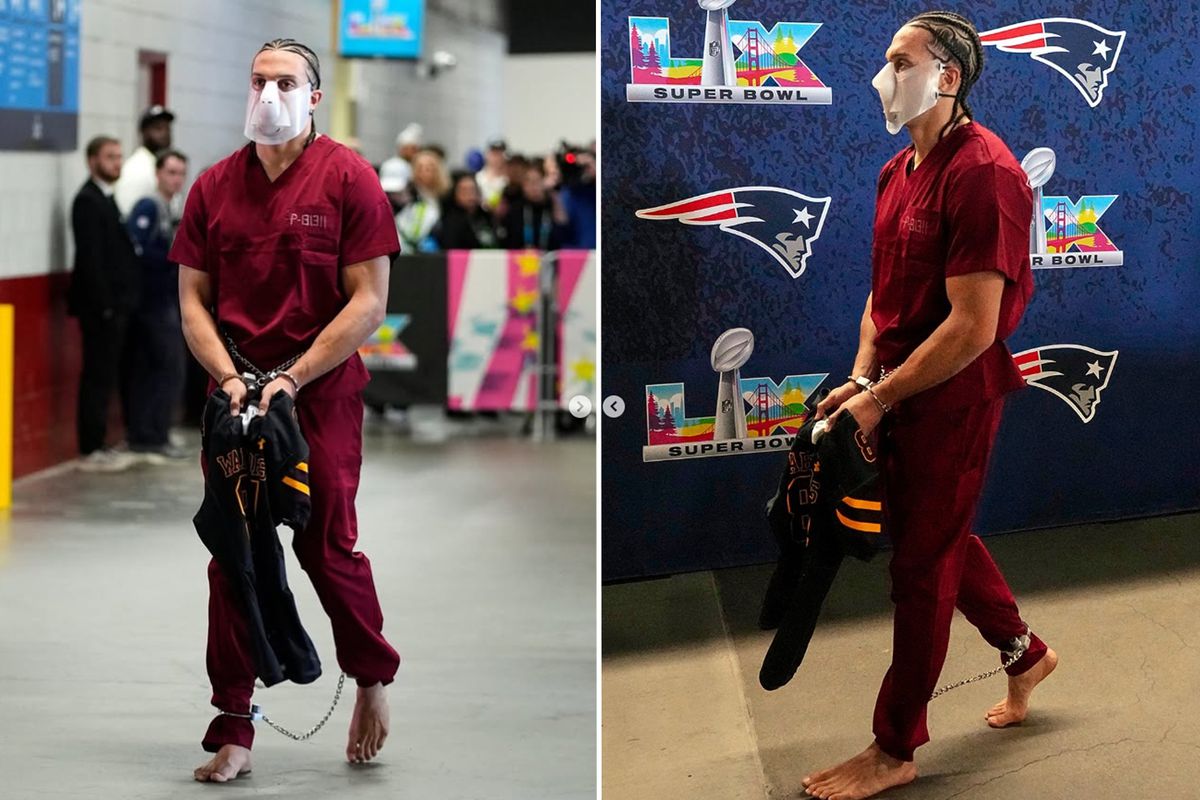 NFL yıldızından Super Bowl’da hapishane kıyafetli ICE protestosu