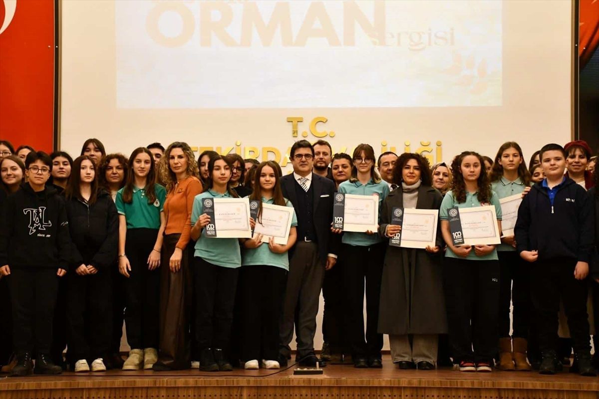 Öğrencilere Orman Sergisi Belgesi