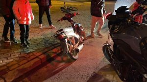 Plakasız Motosiklet Sürücüsü Kaçtı