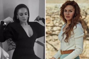Sahra Şaş’ın dekoltesine ekipten jet müdahale