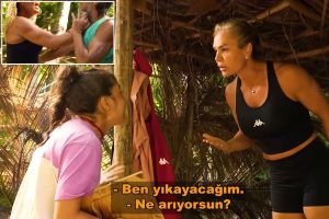 Survivor’da Nagihan, Serenay’ı hastanelik etti