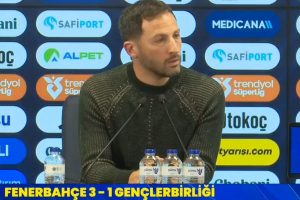 Tedesco’dan basın toplantısına damga vuran tek kelimelik Türkçe yanıt