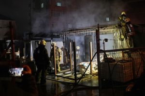Üsküdar’da Metruk Binada Yangın