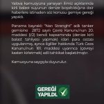Yalova’da Geminin Balast Suyu Cezası