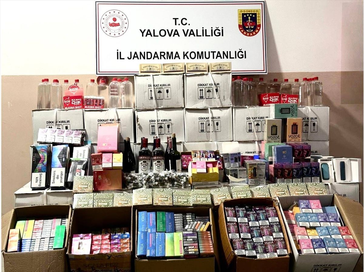 Yalova’da Kaçak İçki Operasyonu