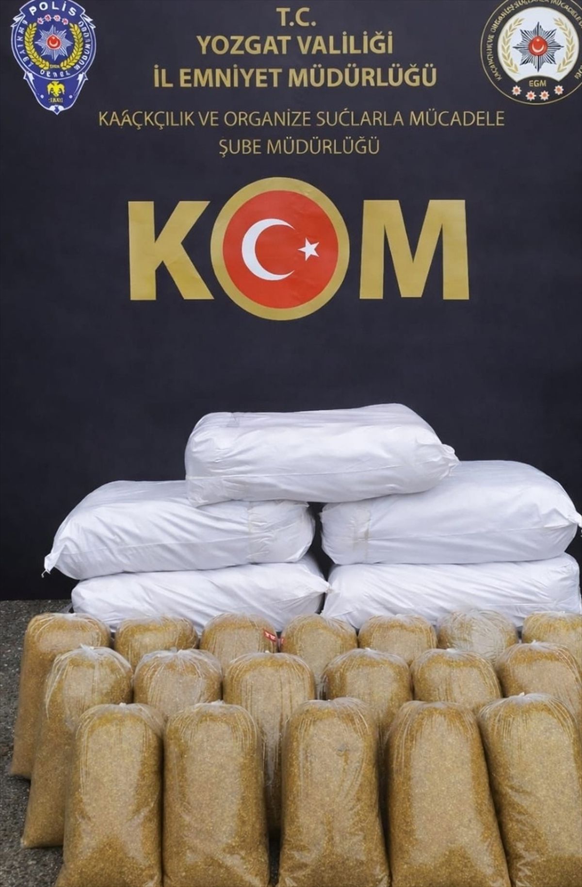 Yozgat’ta 330 kg Kaçak Tütün Ele Geçirildi